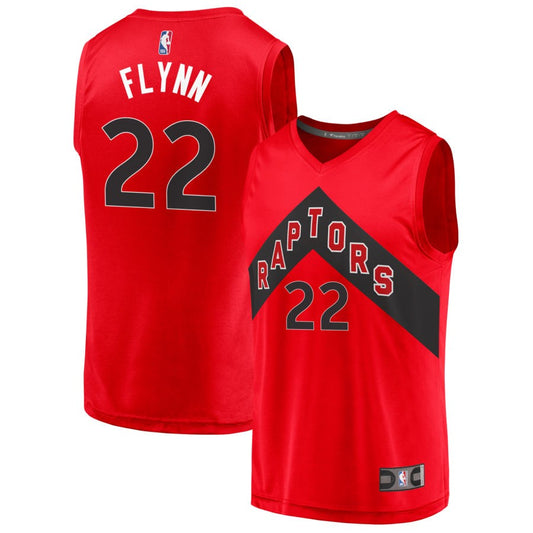 Malachi Flynn Toronto Raptors Fanatics Branded Youth 2020 Fast Break Replica Jersey - Icon Edition - Red