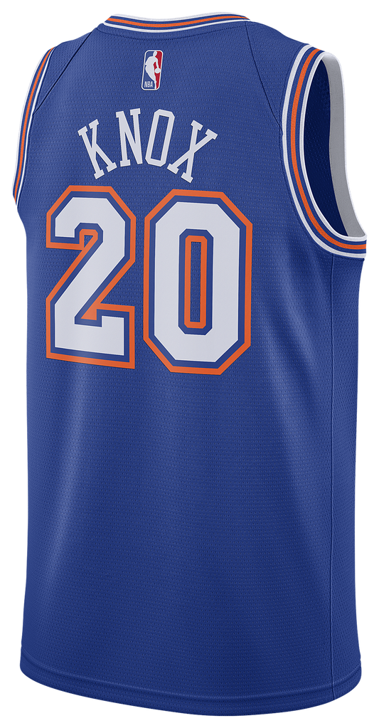 Men's Knox Kevin Nike Knicks Swingman Jersey - Blue