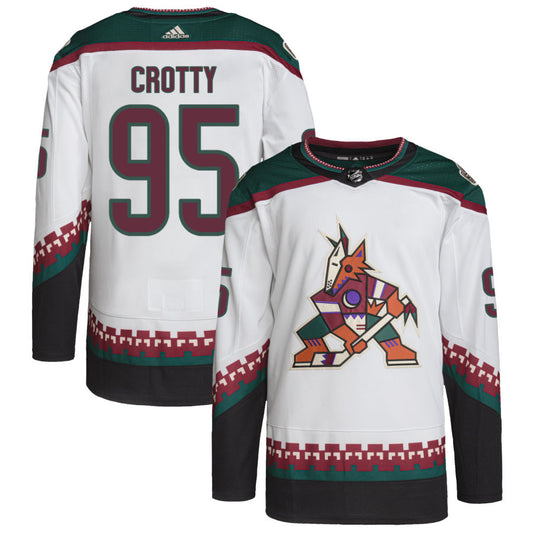 Cameron Crotty Arizona Coyotes adidas Primegreen Authentic Pro Jersey - White