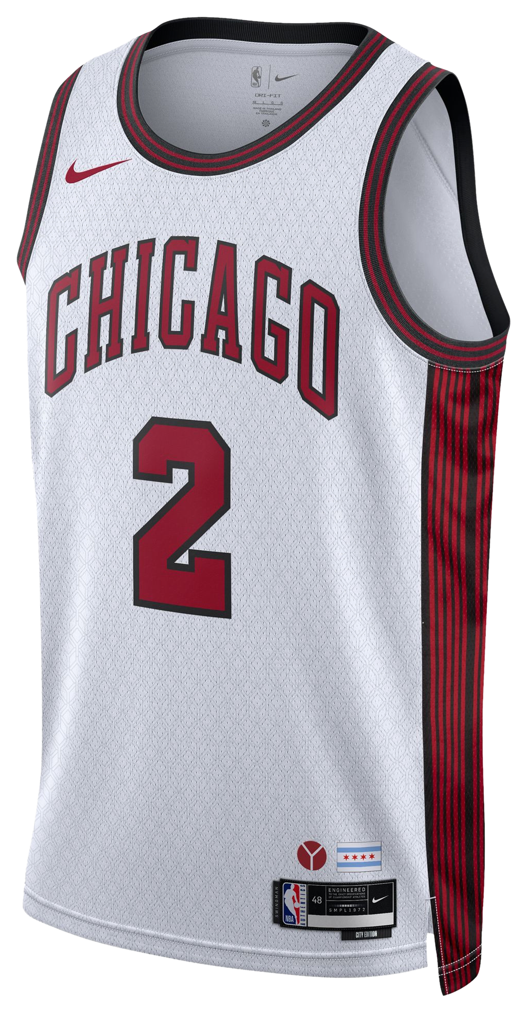 Men's Ball Lonzo Nike Bulls Swingman Jersey - White