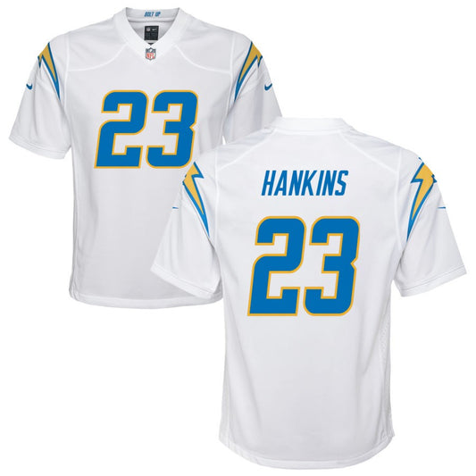 Matt Hankins Los Angeles Chargers Nike Youth Game Jersey - White