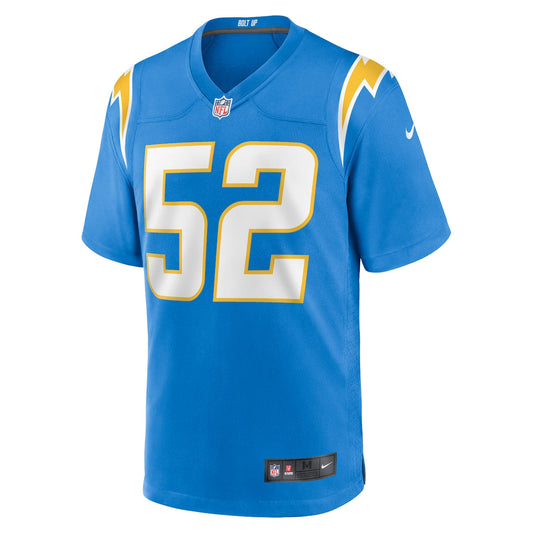 Men's Khalil Mack Nike Chargers Game Jersey - Light Blue