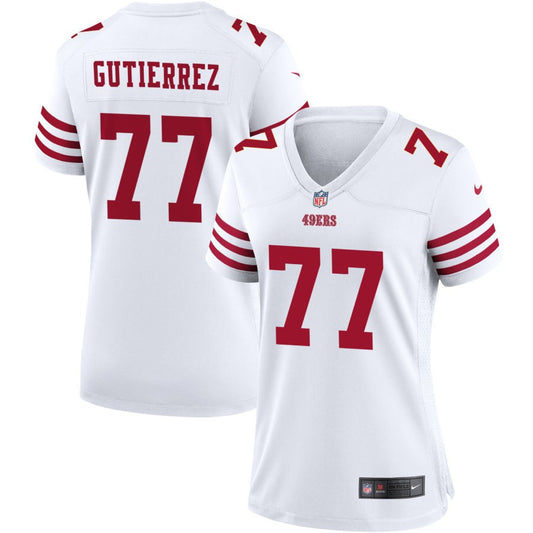 Alfredo Gutierrez San Francisco 49ers Nike Women's Game Jersey - White