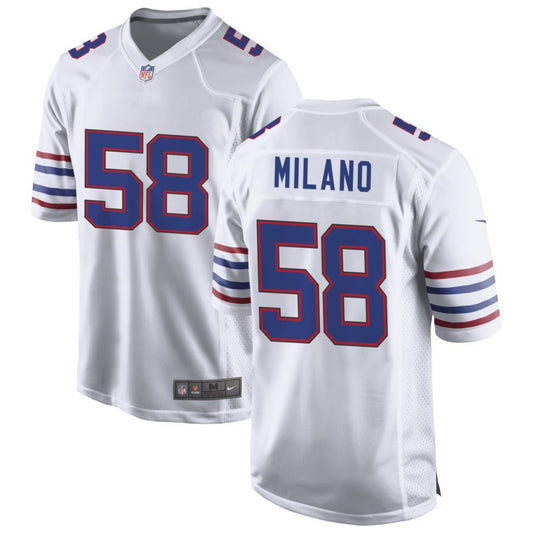 Matt Milano Buffalo Bills Nike Alternate Game Jersey - White