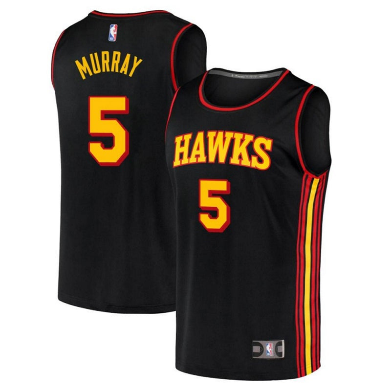 Men's Atlanta Hawks Dejounte Murray Statement Edition Jersey - Black