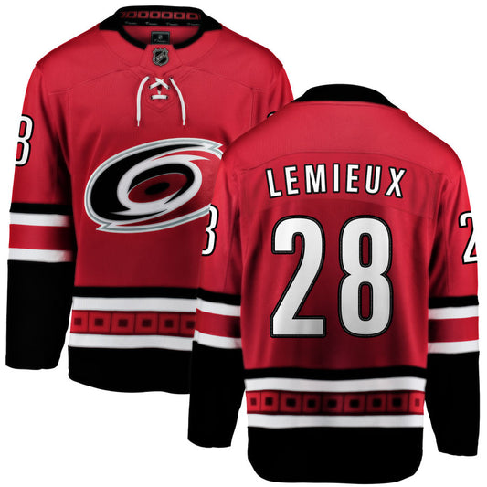 Brendan Lemieux Carolina Hurricanes Fanatics Branded Home Breakaway Jersey - Red