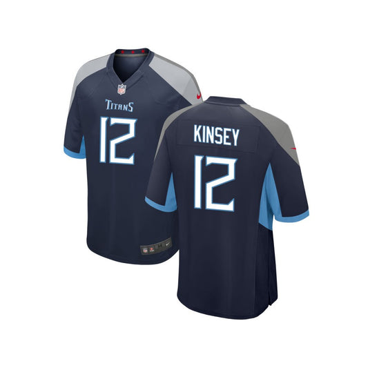 Mason Kinsey Tennessee Titans Nike Youth Game Jersey - Navy